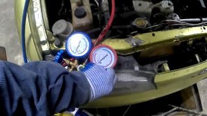 Заправляем Сами Автокондиционер! Ниссан Альмера н15