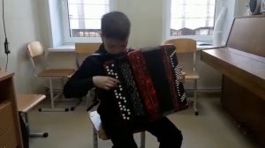 "Яблочко" обработка Щербаковой,  Федотовских Святослав, баян