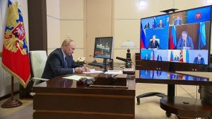 Путин провёл совещание о ситуации в Белгородской, Брянской и Курской областях 22.08.2024.