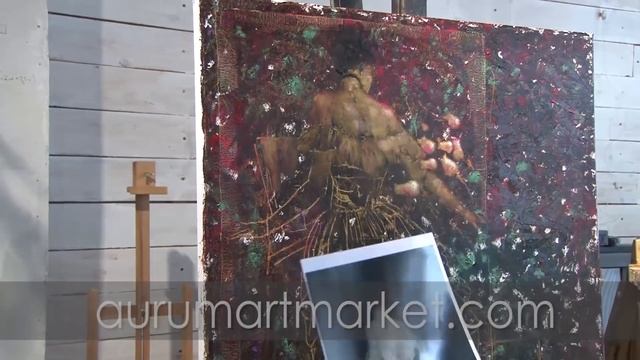 Видео урок живописи Танцовщица Мулен Руж смотреть онлайн