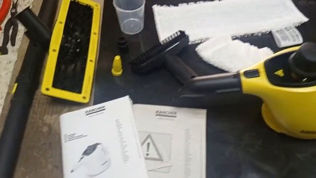 Пароочиститель Karcher SC1 EasyFix. Обзор. Аксессуары. Какую воду использовать? смотреть онлайн