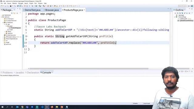 07 - Automation code to interact with UI Objects on web browser : Java Selenium