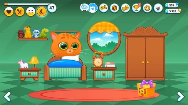 КОТЕНОК БУБУ #93 Уборка в доме кота и его сон на канале пурумчата смотреть онлайн