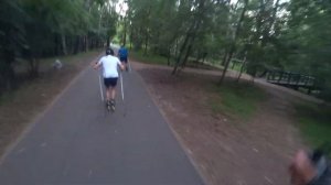 Техническая тренировка на лыжероллерах