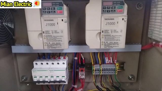 2 VFD Inverter Motor Connection & Interlocking Wiring with Auto Manual Selector Switch