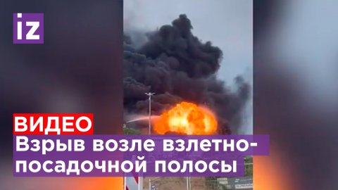 Момент взрыва возле аэропорта Женевы / Известия
