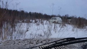 На Нивах по глубокому снегу
