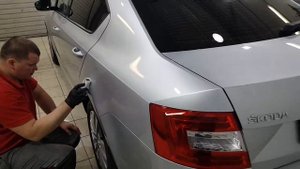 Нанесение керамики Ceramic Skin (H9) на кузов автомобиля Skoda Oktavia