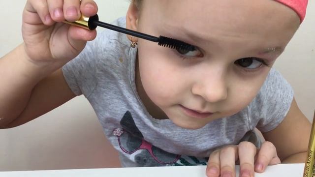 Kids Makeup Tutorial/ Первый макияж Ульяны
