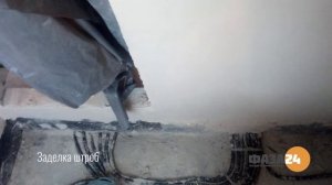 Монтаж электрощитка в стене из газобетона