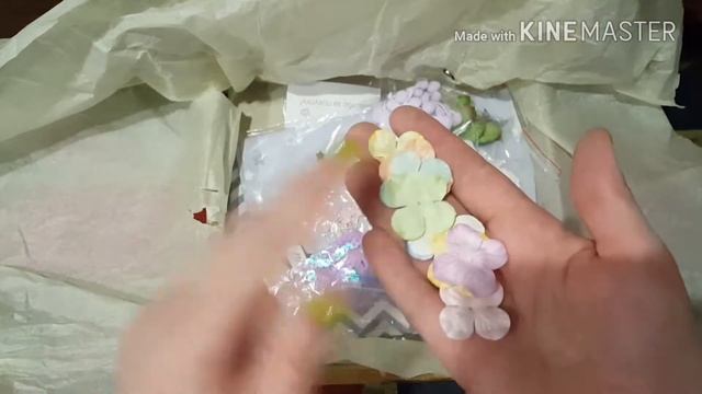 Обзор посылочки от интернет-магазина.Товары для скрапбукинга смотреть онлайн