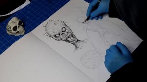 Until Dawn Wendigo Art Time Lapse (Subscriber Suggested Art)