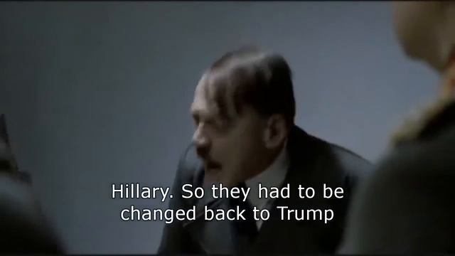 Actual Footage Of The Moment Hitler Realizes Hillary Clinton Has Lost The Presidency To Donald Trum