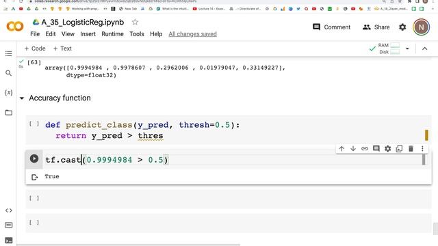 35: Logistic Regression | TensorFlow |  Core API | Tutorial