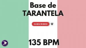 Base de TARANTELA 135 BPM | Ritmo Para Practicar Tarantella