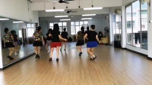 Iko Iko Samba-Line Dance(Chika Hapsari & Roosamekto Mamek  ),August 2019(Demo & walk through)