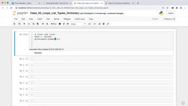 Rjust and Ljust Methods | String Methods in Python | Python Tutorial | Skillslash