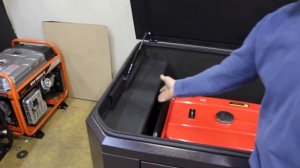 Контейнер для генератора с дополнительной шумоизоляцией