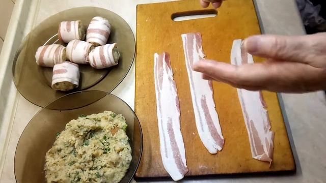 Котлеты в беконе смотреть онлайн