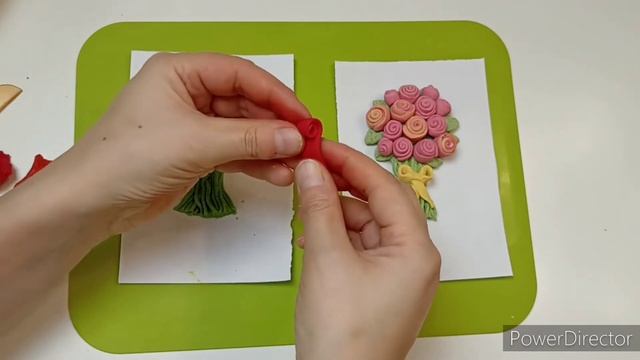 Лепим букет из соленого теста к 8 марта. смотреть онлайн