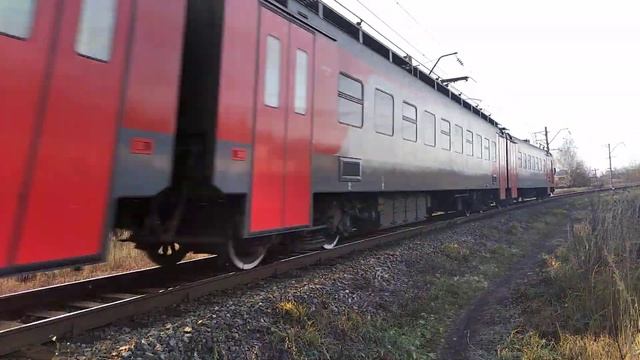 Электропоезд ЭП3Д-0036 "Заволжье-Н.Новгород" (потом там Тарзан на рельсах валялся???). смотреть онлайн