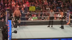 Paul Heyman introduces Brock Lesnar. WWE SummerSlam 2019 ( Brock Lesnar vs Seth Rollins) LIVE CROWD