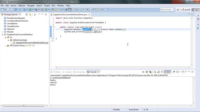 Introduction to Consumer Interface | Supplier Interface | LearnJava
