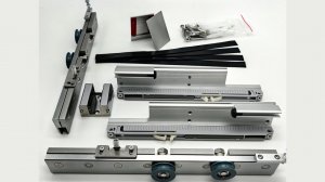 Раздвижная система с треком 2 м для стеклянных дверей FDS-16 AL/SSS Матовая