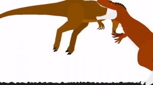 Tyrannosaurus rex vs Giganotosaurus (stick nodes