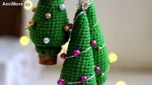 Амигуруми: схема Ёлочки. Игрушки вязаные крючком.