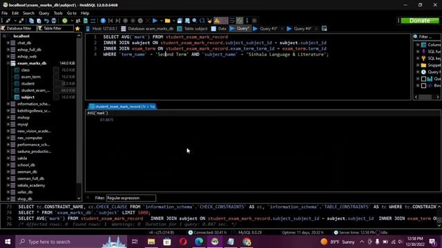Data Base Task 25 | Use The Average SQL Functions | 1st Year | Java Institute смотреть онлайн
