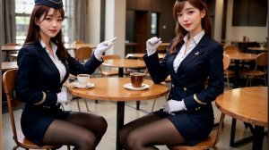 【4K AI Lookbook】Air Hostess | 空姐 |에어 호스티스 #ai  #aiart #beauty #4k  #aimodel #girls