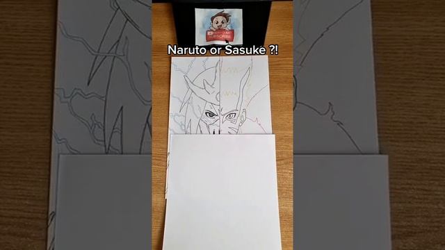 Drawing Sasuke and Naruto #sasuke #naruto #anime смотреть онлайн