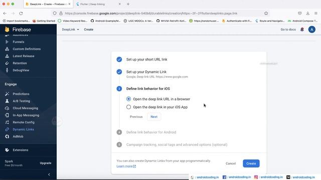Flutter : Deep link tutorial for beginners Part 1 | part 2, 3 in description | flutter coding