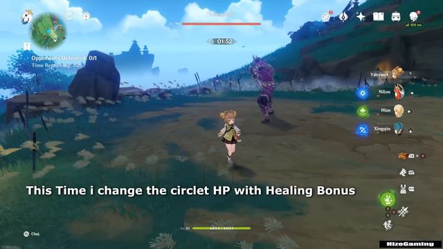 Yaoyao HP VS Healing bonus Artifacts - Yaoyao Heal Potential - Genshin impact