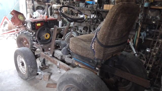 постройка самодельного мини трактора / часть 1 смотреть онлайн