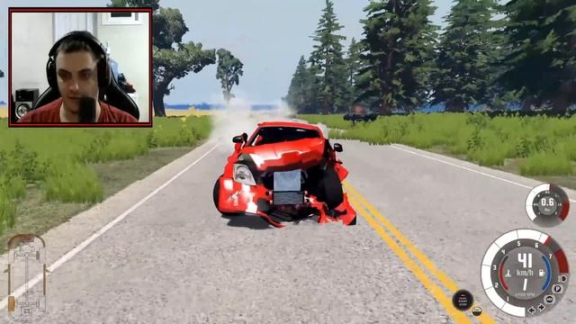 FUGA DE NISSAN 350Z INSANO! BEAMNG DRIVE смотреть онлайн