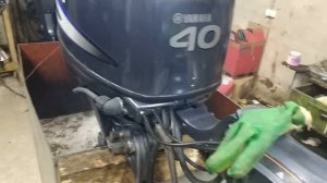 Ямаха 40 помощник 2007 + замер компрессии