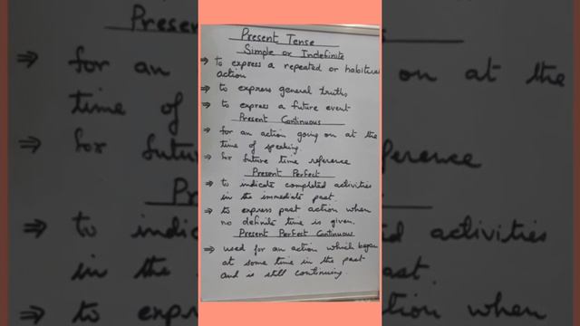 English..( 9th 10th & 11th) Tenses :Forms смотреть онлайн