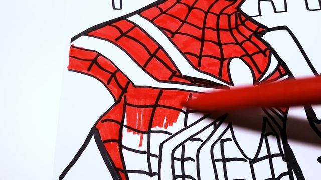 Spiderman Vs Venom Coloring Pages | How to Draw Spiderman and Venom | Superheroes Coloring Book смотреть онлайн