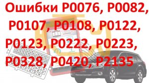 Subaru - причина P0076 P0082 P0108 P0222 P0223 (Видео №28)