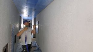 Нанесение декора "Американка" с помощью гидропоршневого аппарата HYVST и насадки для фактуры Wagner