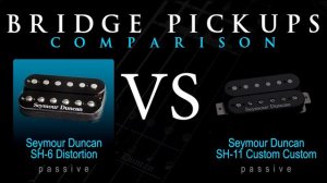 SEYMOUR DUNCAN SH6 DISTORTION vs SH11 - Passive Bridge Pickup Guitar Tone Comparison / Review