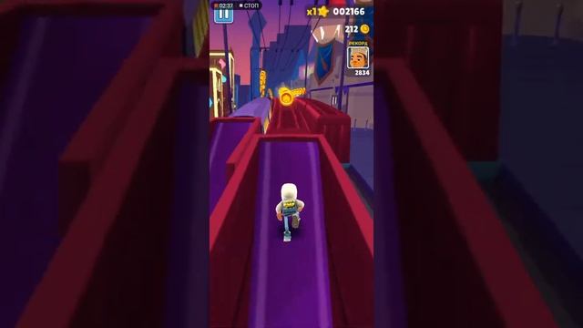 Прохождение игры Subway surf. 1 часть. смотреть онлайн