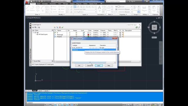 Autocad Tutorial; Basics Pt6 How to use Layers, Layer Manager