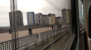 Поездка на трамвае Tatra T3R.PV маршрут скоростного трамвая г. Волгоград