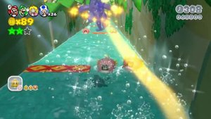 Super Mario 3D World 100% Walkthrough - World 1 (4 Players)