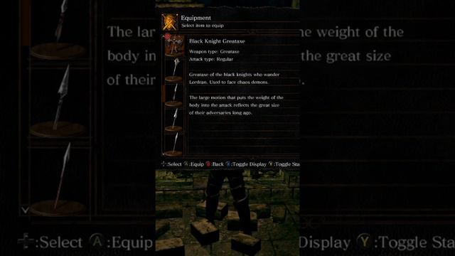 Black Knight Greataxe #shorts #darksouls #guide