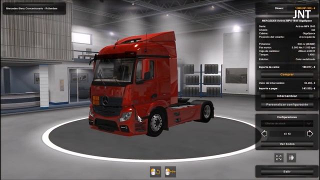 [ETS2 v1.35] Mercedes Actros 1845 смотреть онлайн