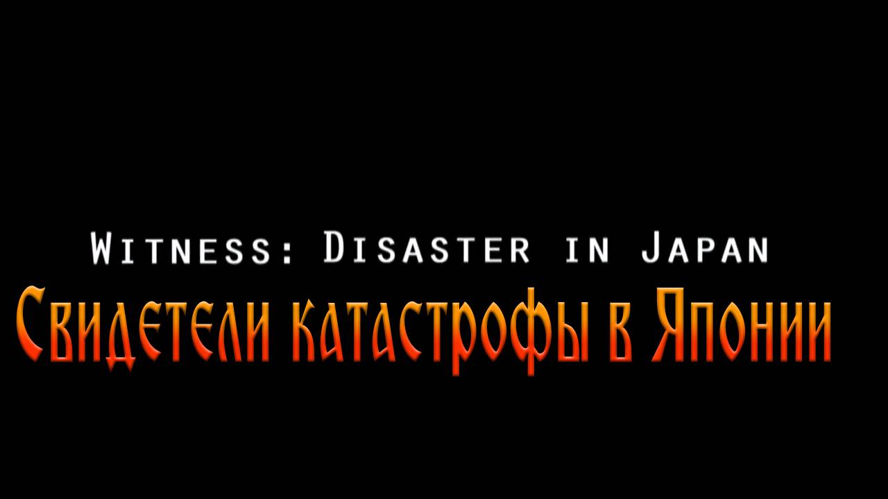 Свидетели катастрофы в Японии